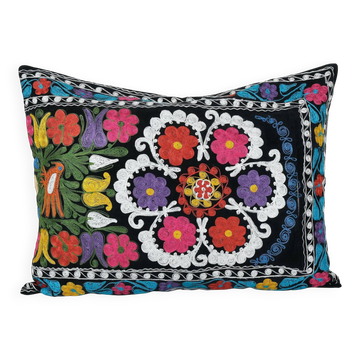 Vintage embroidered cushion cover 76x61 cm