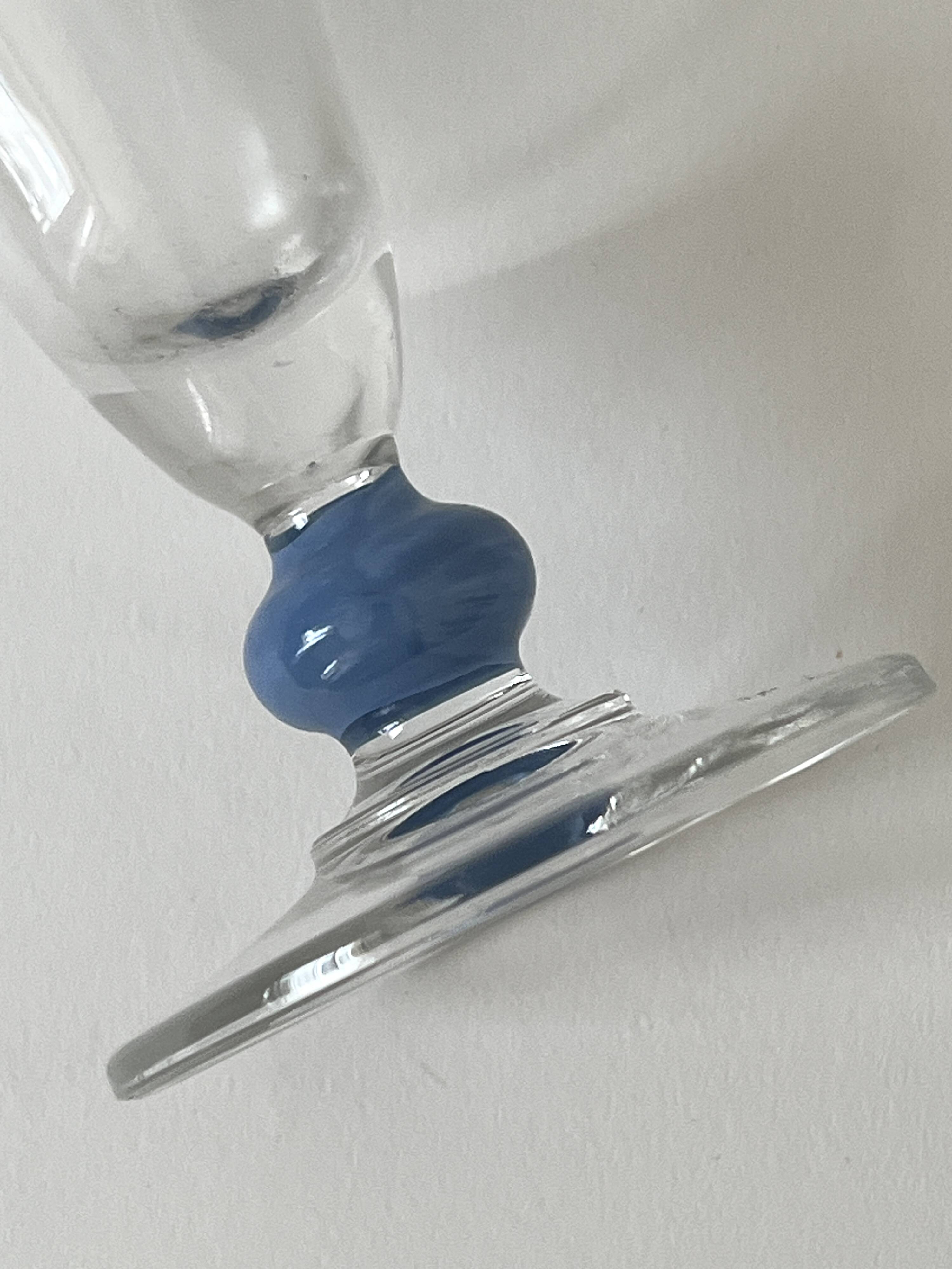 Set of 5 Murano glass glasses, circa 1970.