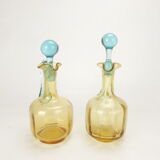 Old pair of George Sand decanters, Cristal de Portieux
