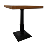 Restaurant table tray solid oak foot massive cast iron square