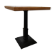 Restaurant table tray solid oak foot massive cast iron square