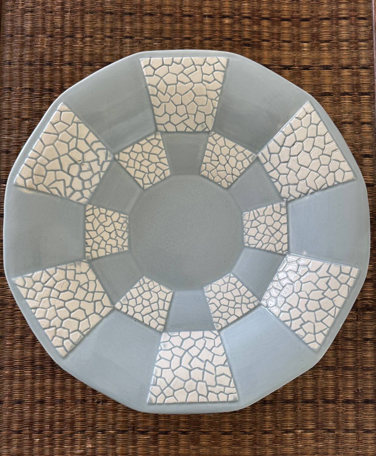 Art Deco ceramic footed dish