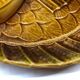 2 vintage fish dishes in slip from Sarreguemines