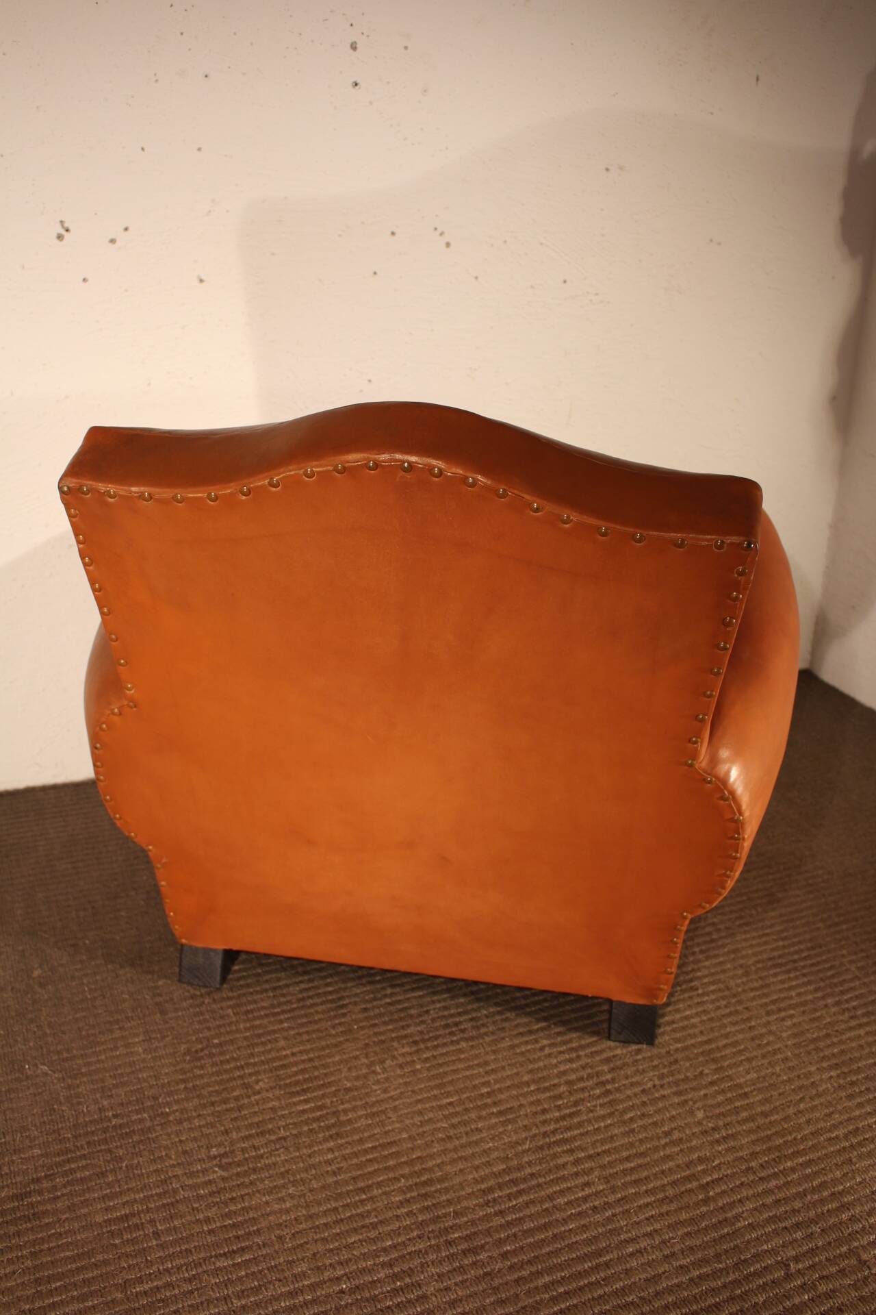 Pair of club armchairs