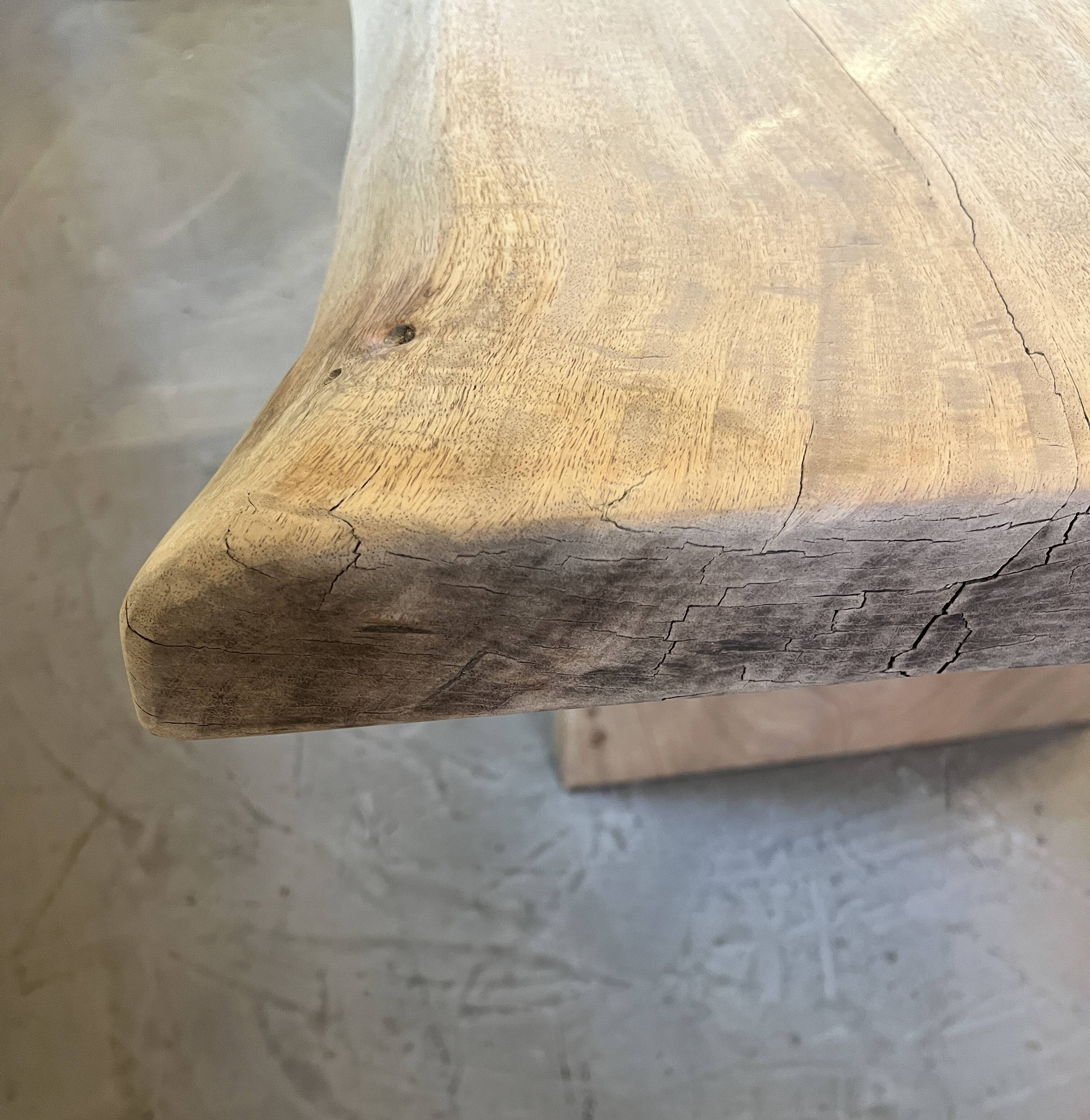Dining table carved from solid wood - unique piece