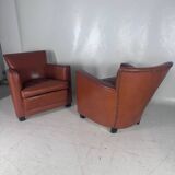 Pair of club armchairs