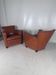 Pair of club armchairs