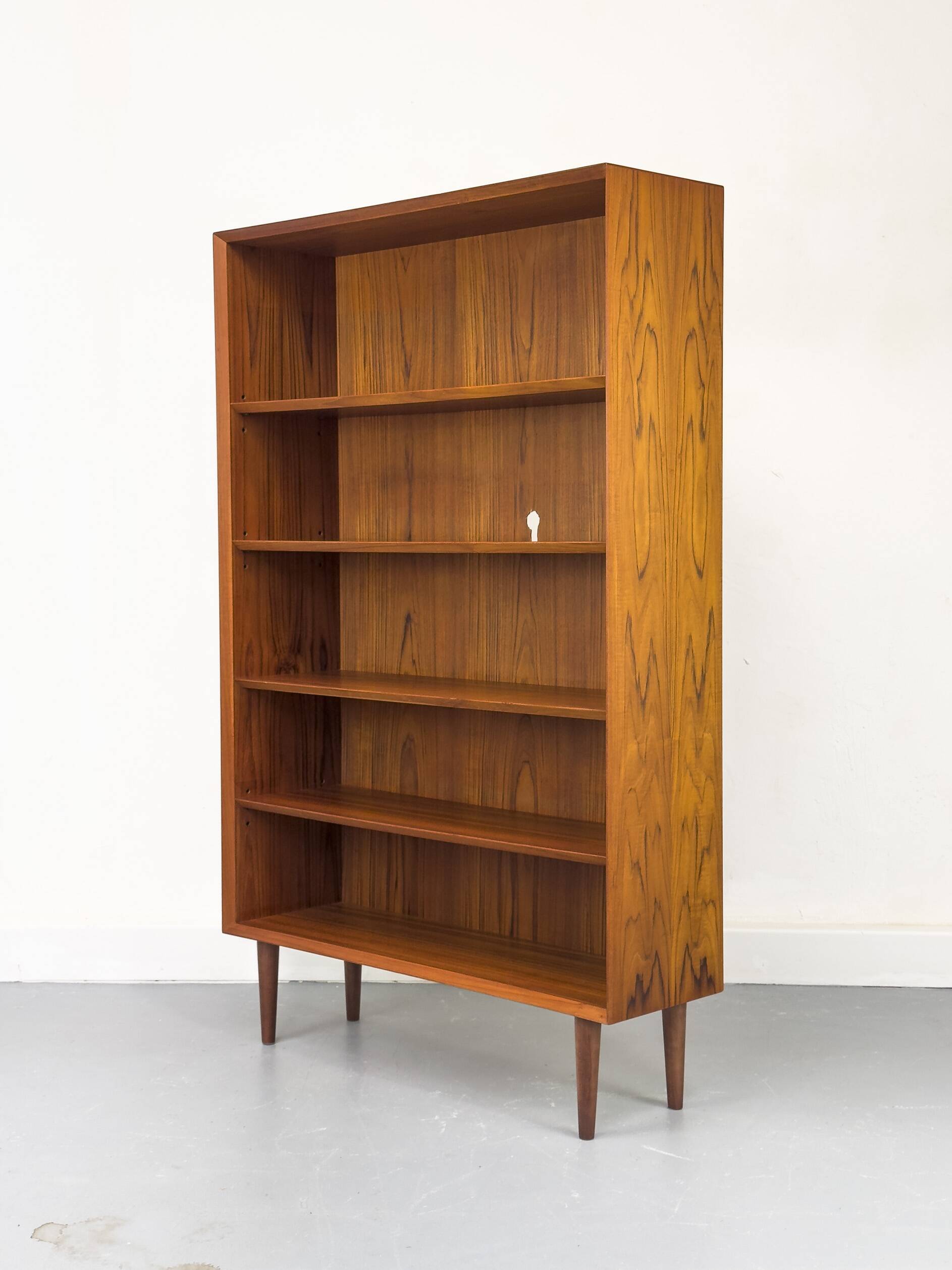 Vintage Danish Teak Bookcase by Chr. Linneberg, 1960s