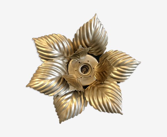 Applique ou plafonnier feuilles dorées