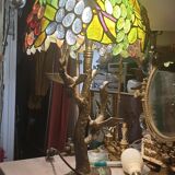 Stained glass lamp floral