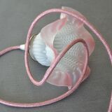 Frosted glass decoration - pink colours