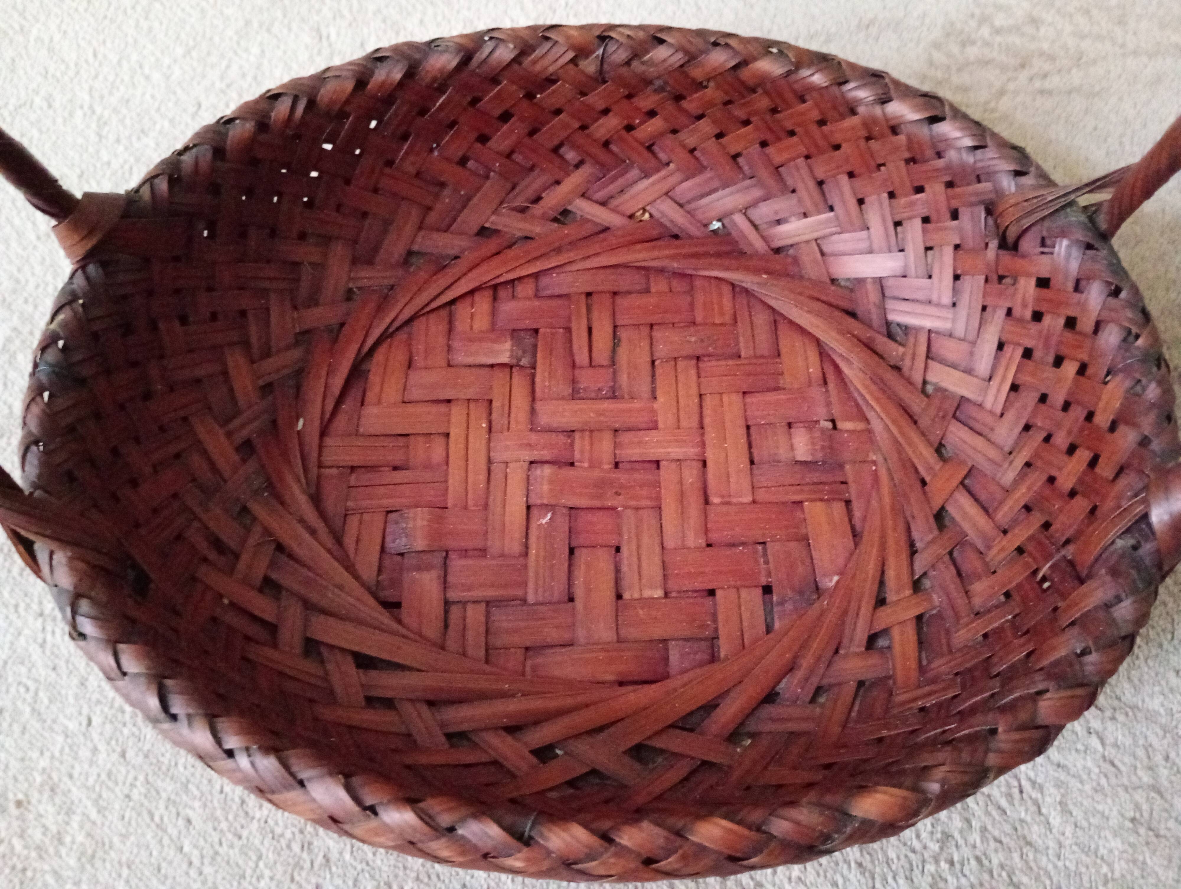 Japanese woven bamboo basket Ikebana