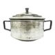 Art Deco sugar bowl, silver-plated brass, Poland, 1930s