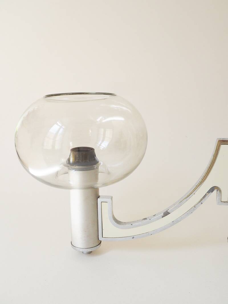Chandelier with 3 lights by Gaetano Sciolari – Italian design from the 1970s.