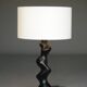 Temde model 42 Sculptural wooden Table Lamp. 1970s