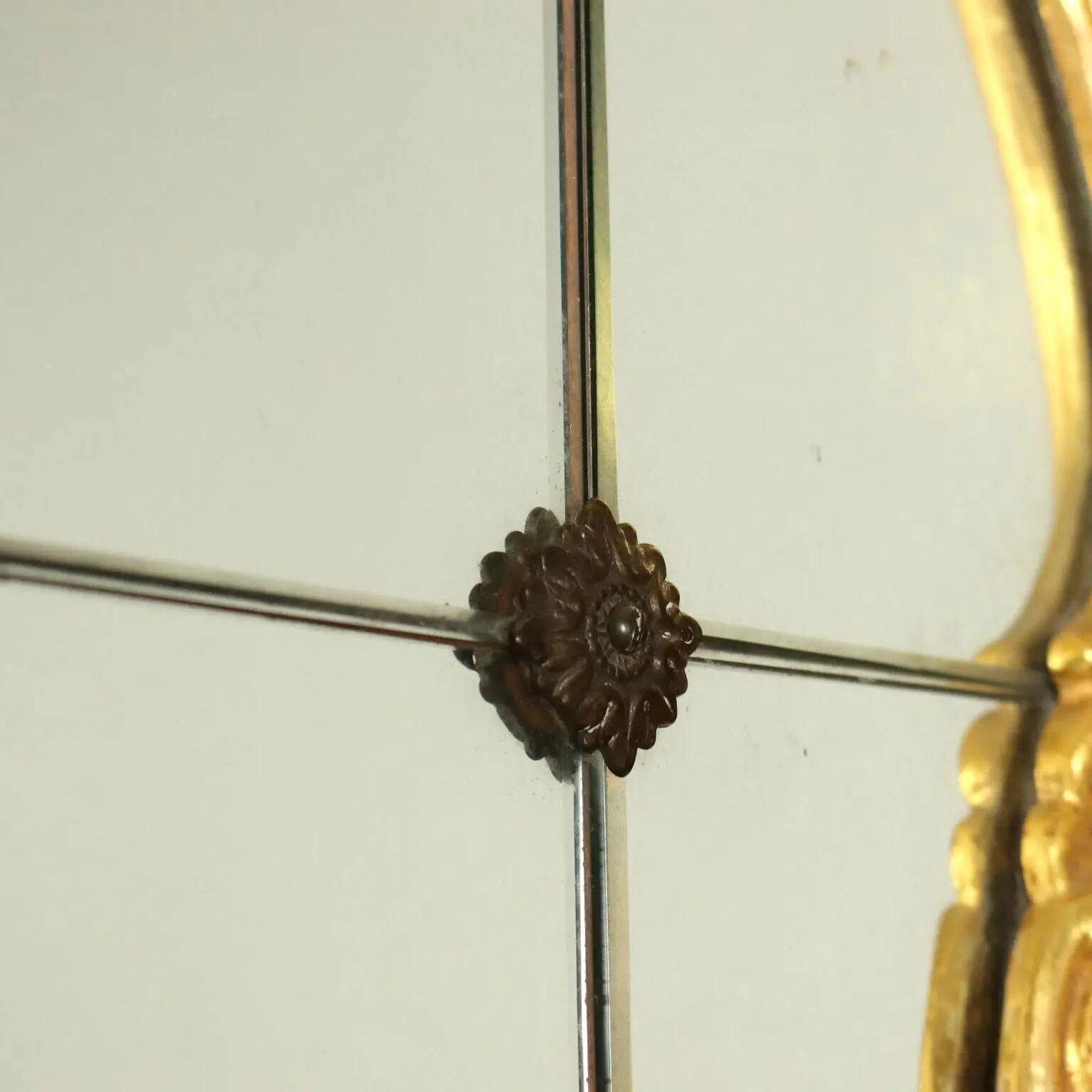 Antique baroque-style wooden mirror, Italy, 20th century