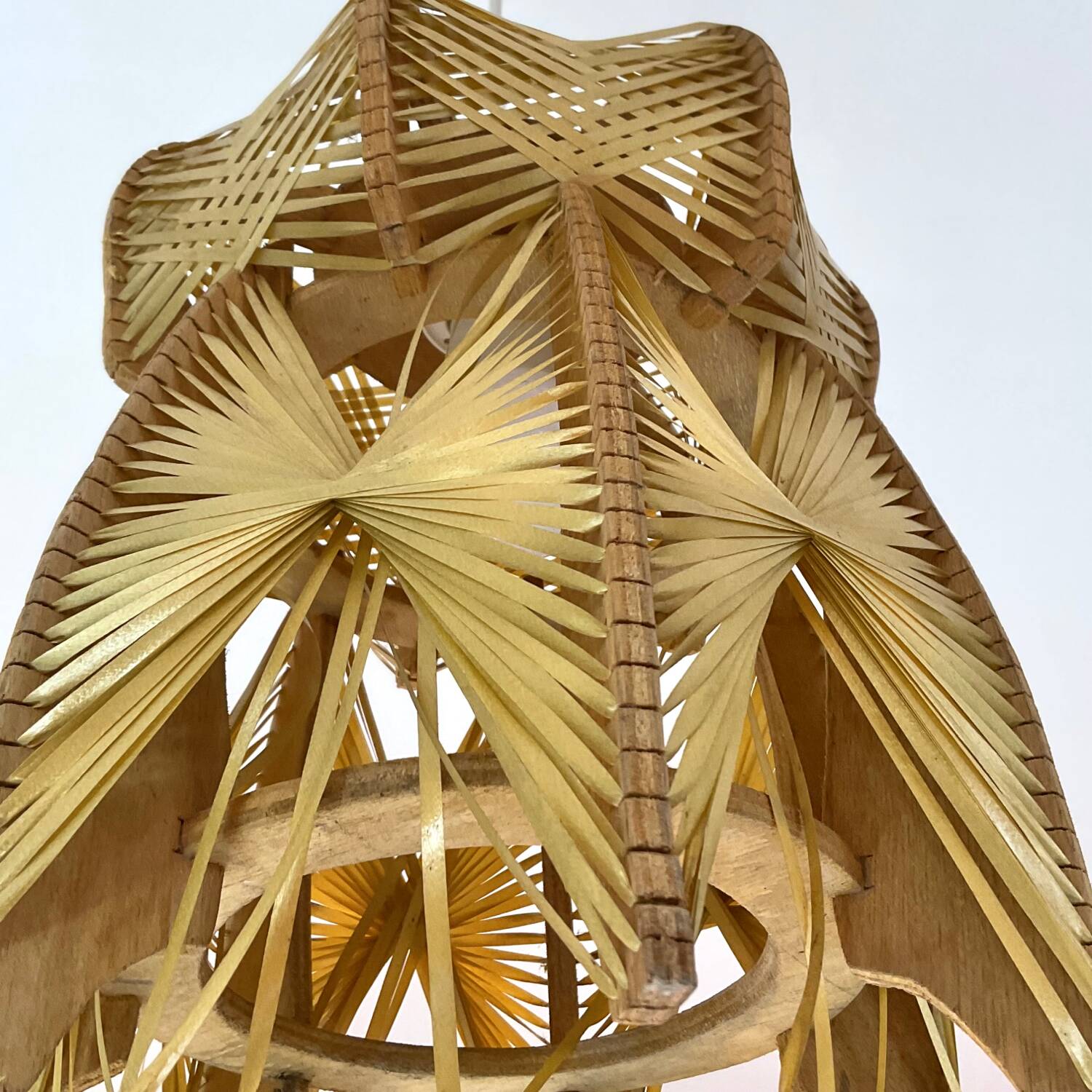 Vintage lampshade pendant