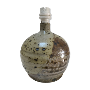 Pied de lampe boule grès