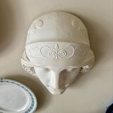 White plaster mask