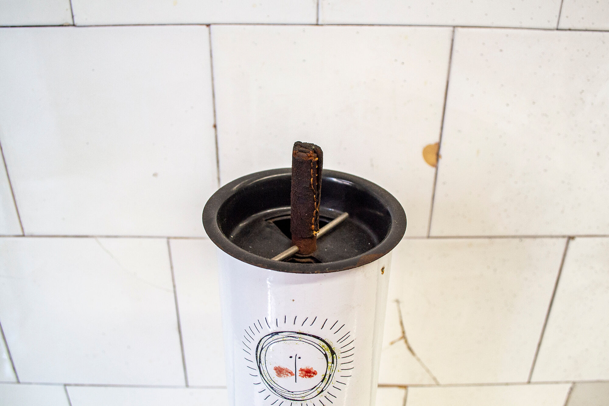 Brass ashtray decorated Italy 50s