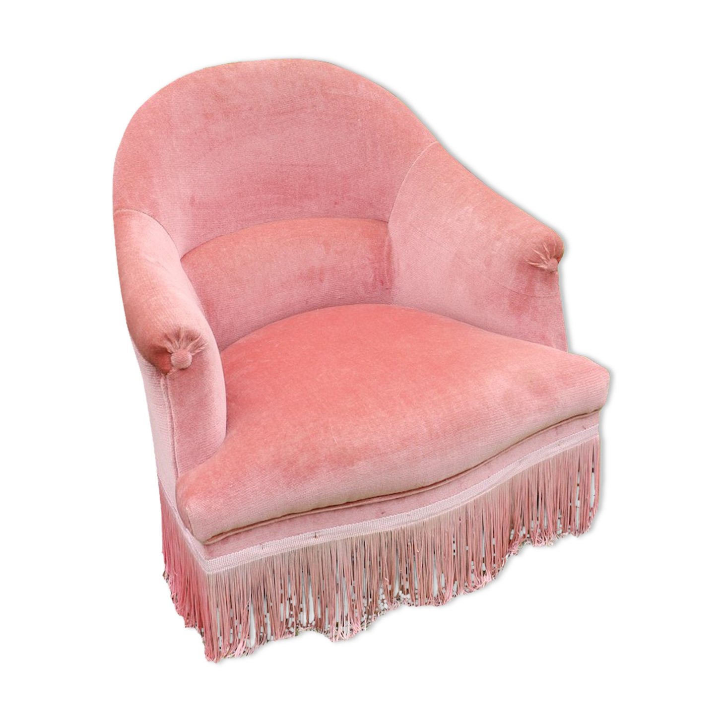 Pink toad armchair