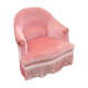 Fauteuil crapaud rose