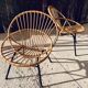 Pair of "shell" armchairs 50s / 60s
