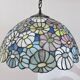 Suspension florale en pate de verre Tiffany