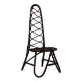 Chaise Haute en Bambou par Dirk Van Sliedrecht pour Rohe Noordwolde, 1950s