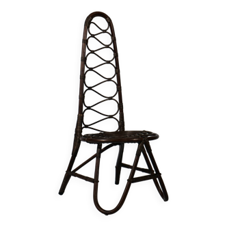 High Bamboo Chair by Dirk Van Sliedrecht for Rohe Noordwolde, 1950s