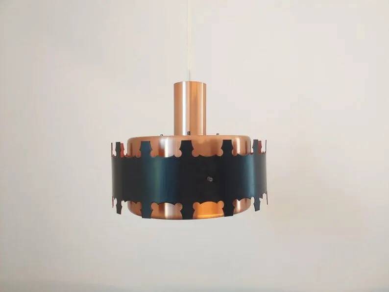Midcentury Pendant in Style of Jo Hammerborg, Denmark, 1970s
