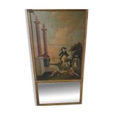 Masonic trumeau "Here are my pleasures" early 19th century - 147×74cm