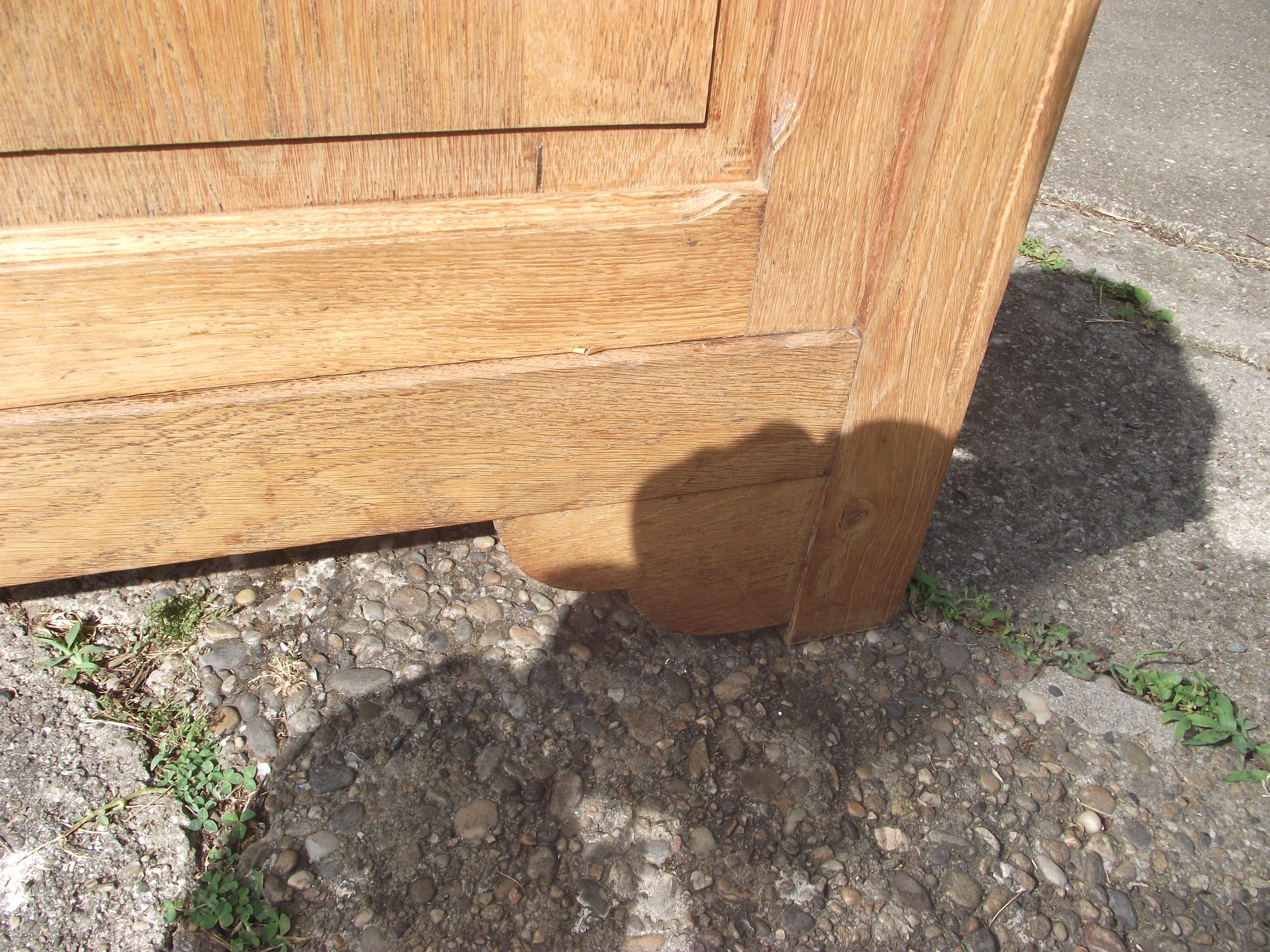 Glass cabinet art deco period library in oak
