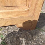 Glass cabinet art deco period library in oak