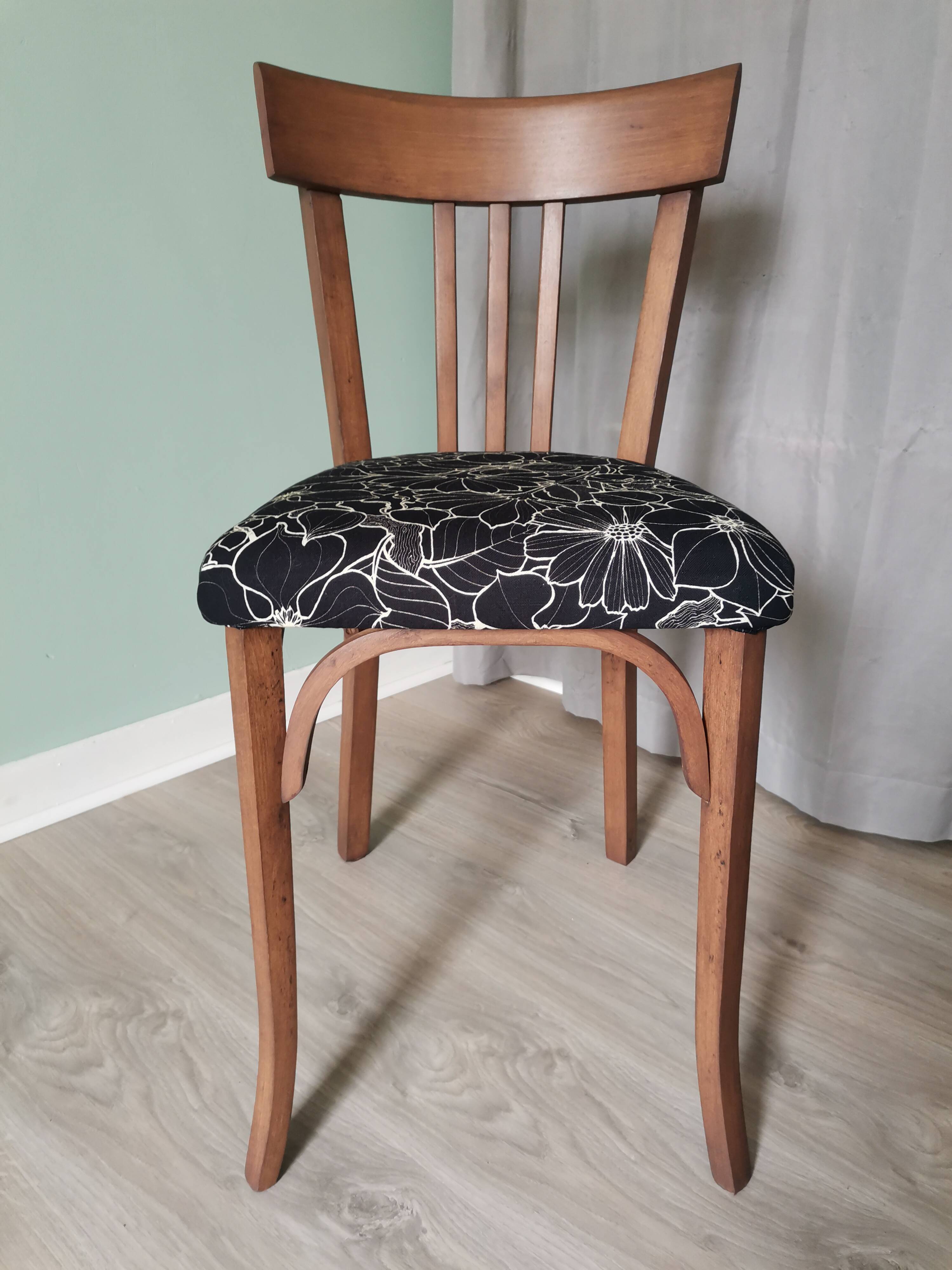 Black Baumann bistro chairs