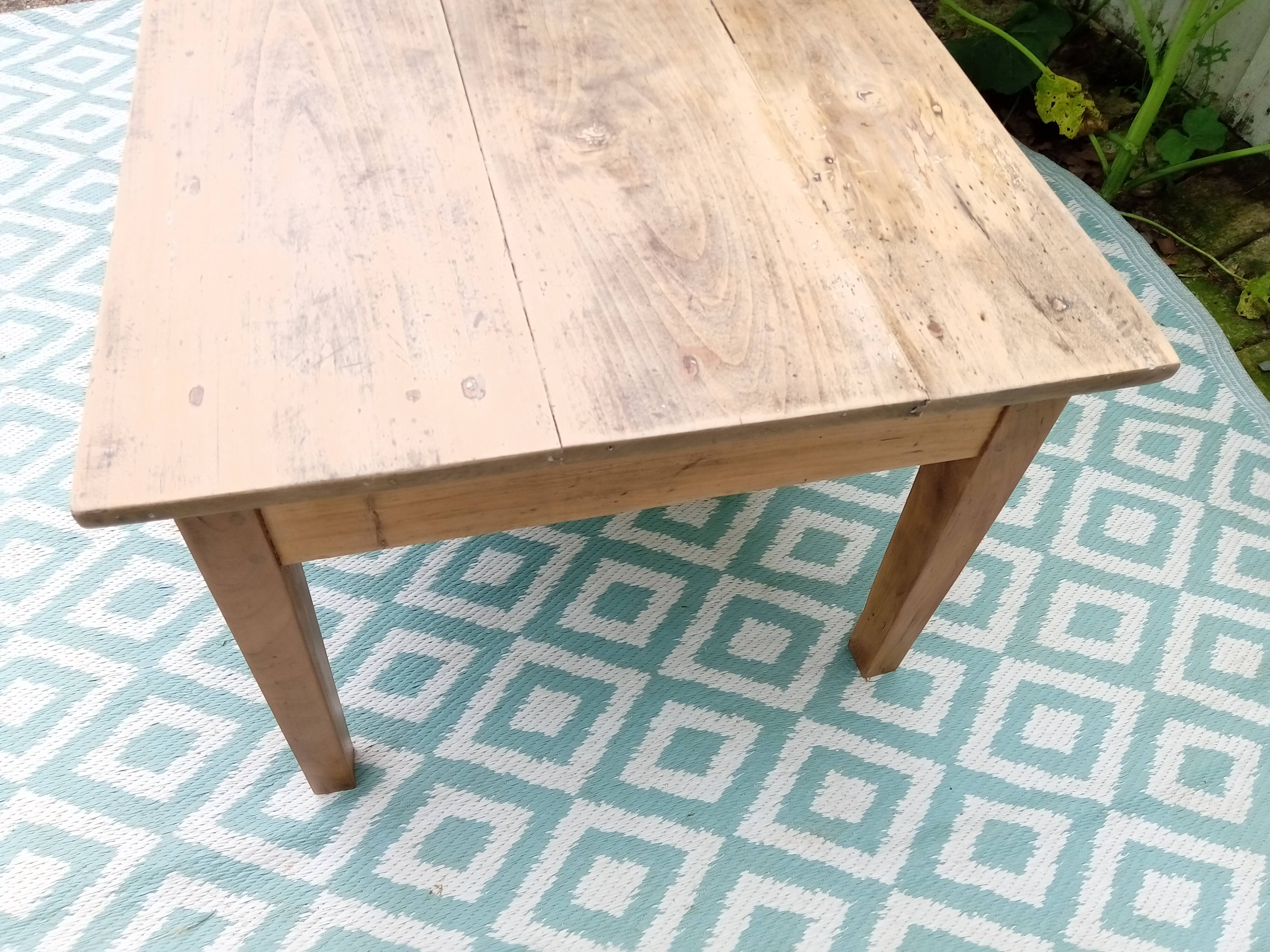 Antique wooden coffee table