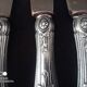 Set of 7 old cheese knives, Solingen brand, in VM800 silver and vermeil