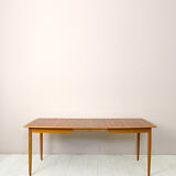 Vintage extendable teak and oak table