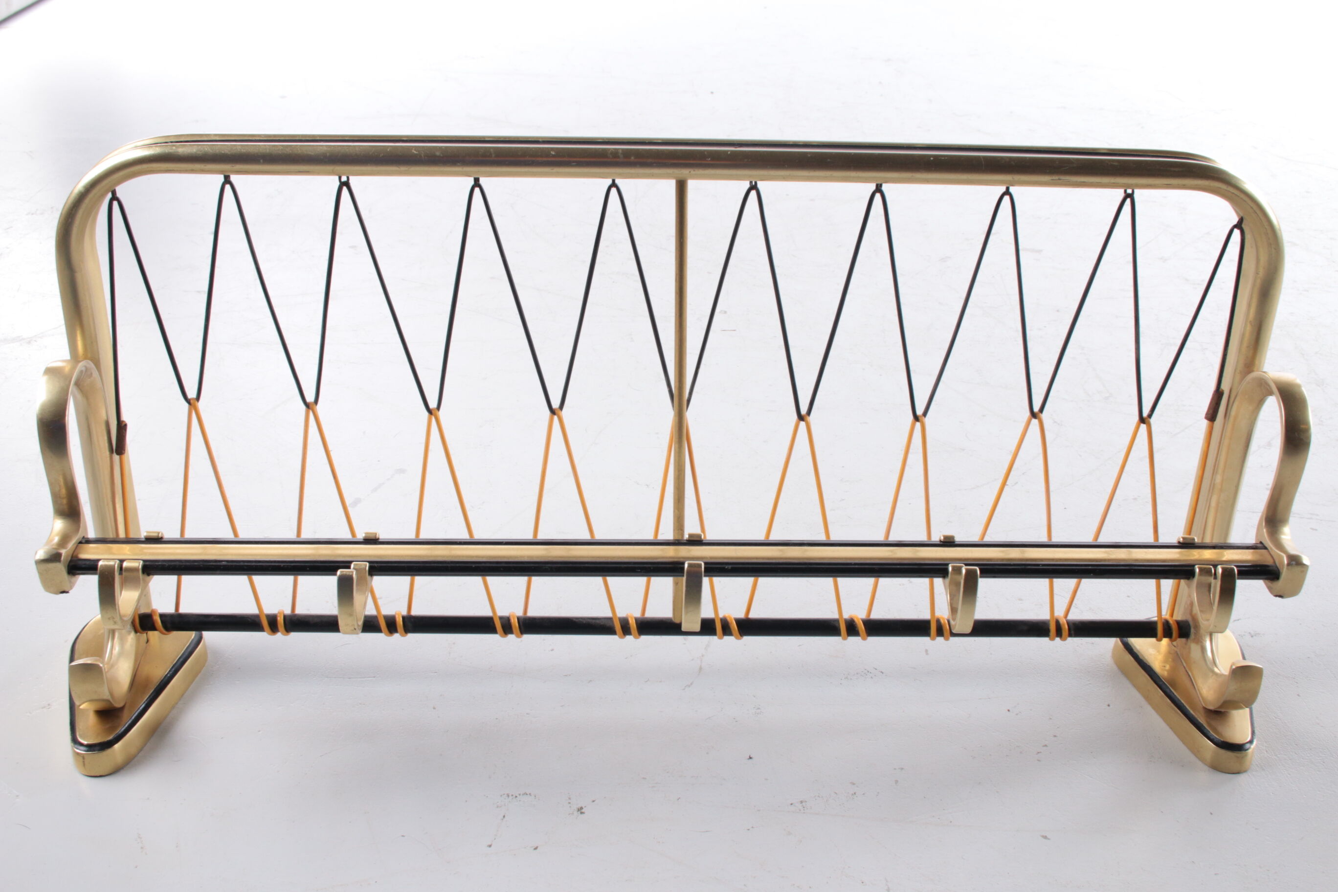 Wall coat rack Hollywood Regency style 1960s