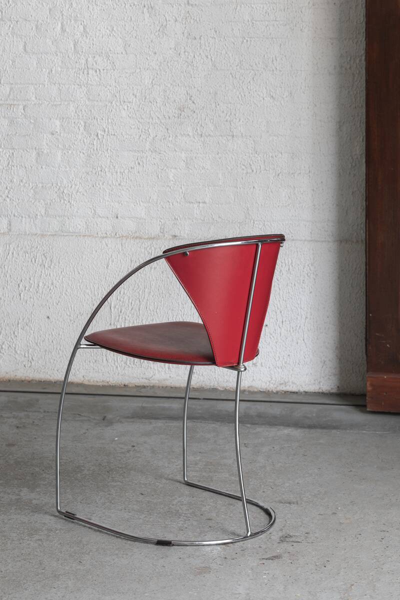 Set of 4 dining chairs 'Linda' by Arrben, Italian design, 1980s