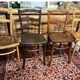 4 old bistro chairs