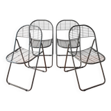 4 vintage folding chairs 1980 Niels Gammelgaard