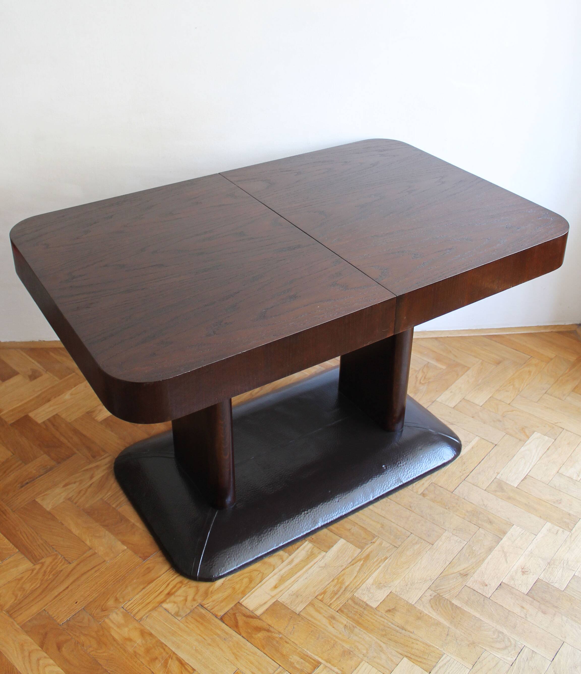 UP Brno Extendable Dining Table by Jindrich Halabala, 1930s