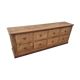 Furniture by trade eight large drawers raw wood