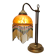 Vintage Beaded Lamp On Brass Base, 1960/70s
