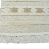 Moroccan berber carpet tunisian wool beige salmon
