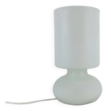 Vintage matte white glass lamp Lykta from Ikea.