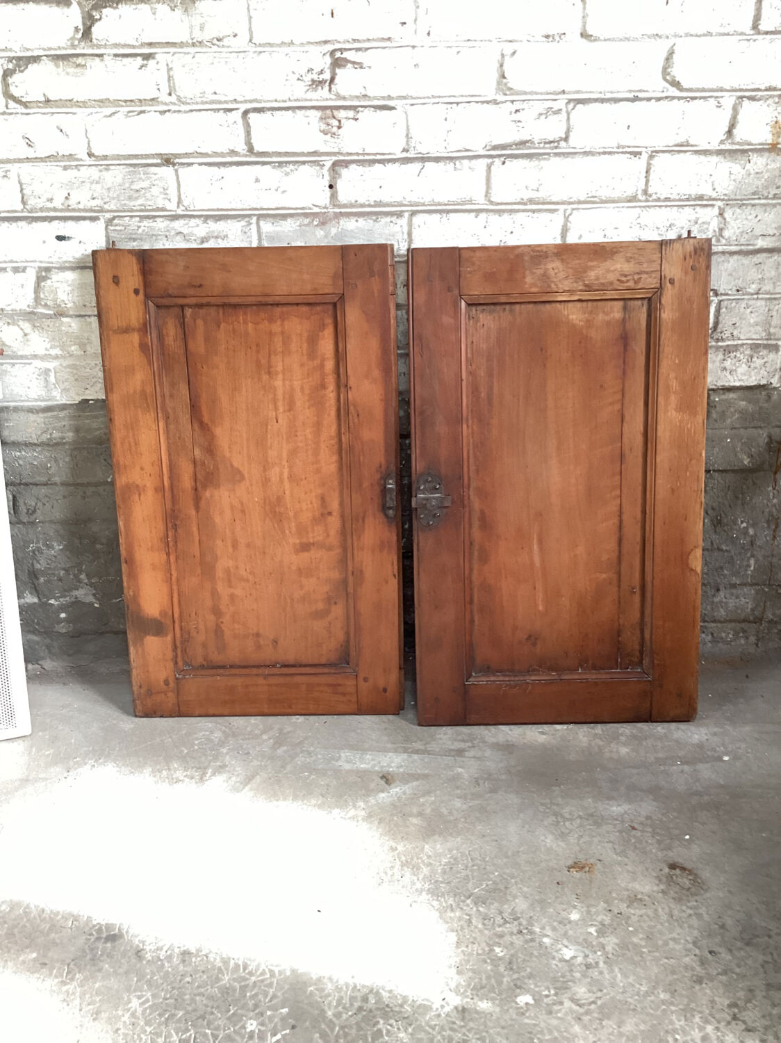 Paire de portes de placard ancienne