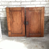 Paire de portes de placard ancienne