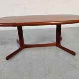Table basse en teck massif, Danemark 1960s